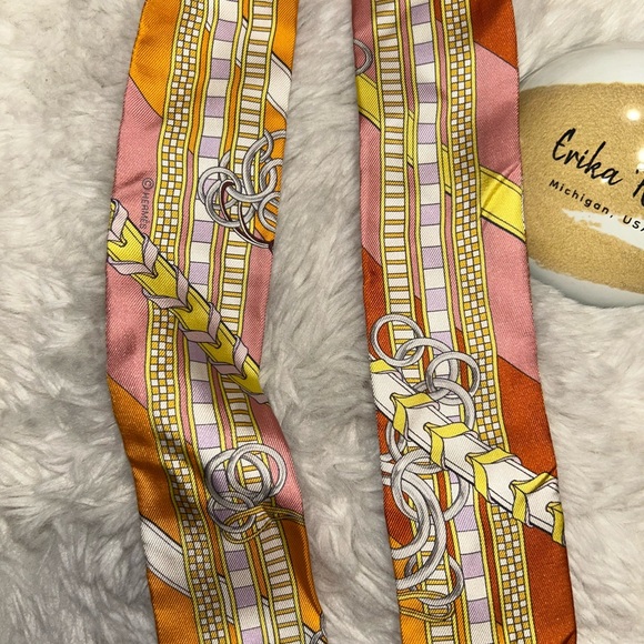 Hermes Brides Et Gris-Gris Bandeau - Picture 7 of 13